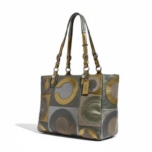 ✨ Coach Legacy Patchwork Leather Tote 15748 Multicolor Rare Statement Bag 💼 ✨